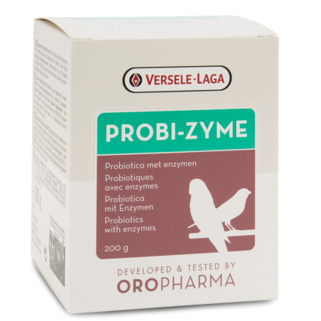 Oropharma Probi-Zyme 200gr - Probiotiques et enzymes digestives - oiseaux à 21,85 € - Versele-Laga - 460211 - Oropharma