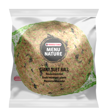 Menu Nature 1 giant suet ball 500gr - Boule mésanges - aliment d'hiver gras (avec filet, sous plastique) à 1,25 € - Versele-L...