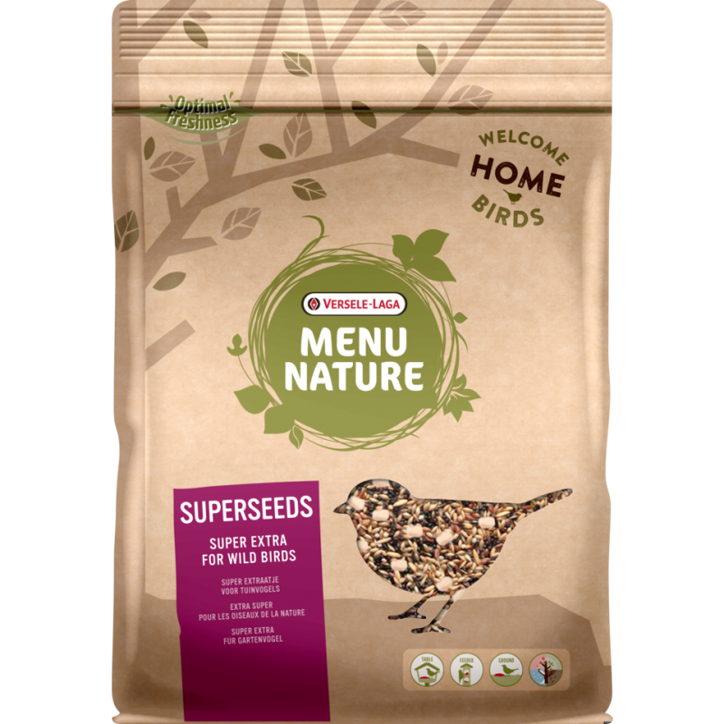 Menu Nature Superseeds 1kg - Un mélange de graines à haute valeur nutritive Menu Nature Superseeds 1kg - Un mélange de graines à haute valeur nutritive