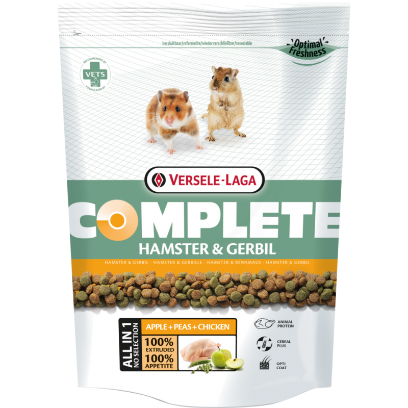 Complete Hamster & Gerbil 500gr - Croquettes riches en protéines - hamsters (nains) et gerbilles 461296 Versele-Laga 5,30 € O...