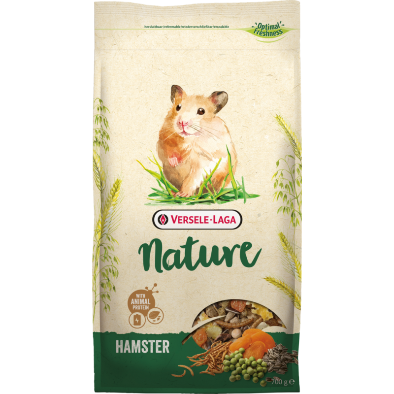 Nature Hamster 700gr - Mélange varié et riche en céréales pour hamsters