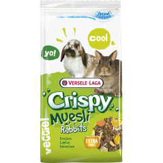 Crispy Muesli - Rabbits 20kg - Mélange de qualité, riche en fibres, pour lapins (nains) - 26,55 € - Versele-Laga - 5410340611296 - Ornibird SRL