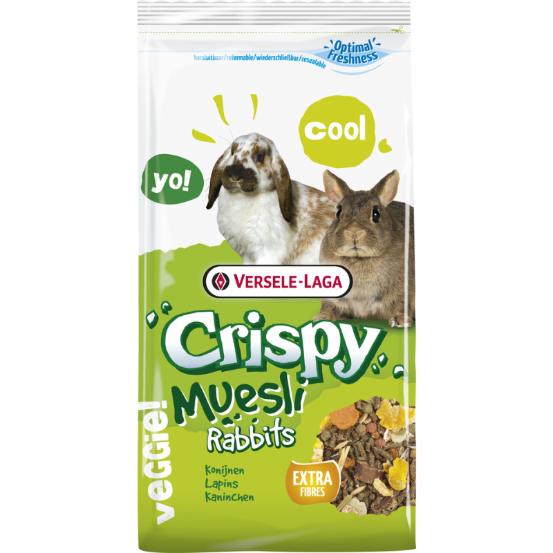 Crispy Muesli - Rabbits 20kg - Mélange de qualité, riche en fibres, pour lapins (nains) Crispy Muesli - Rabbits 20kg - Mélange de qualité, riche en fibres, pour lapins (nains)