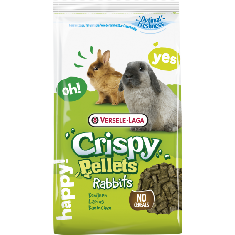 Crispy Pellets - Breeder Rabbits & Herbivores 25kg - Aliment d'élevage pour lapins, cobayes, chinchillas & dègues