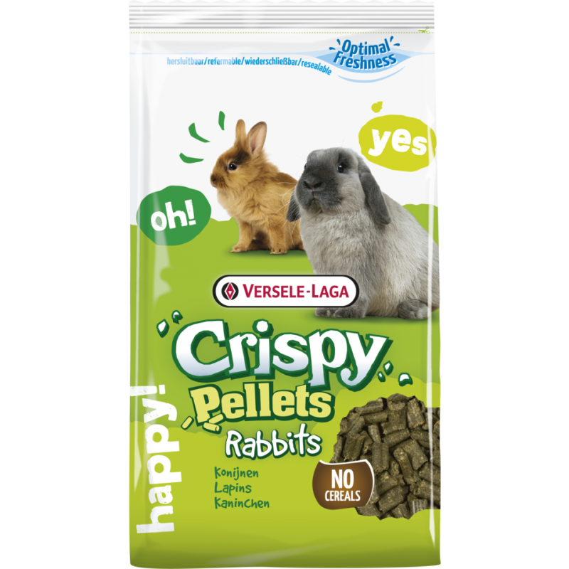 Crispy Pellets - Breeder Rabbits & Herbivores 25kg - Aliment d'élevage pour lapins, cobayes, chinchillas & dègues 461502 Vers...