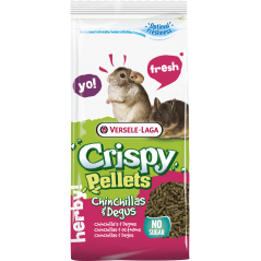 Crispy Pellets - Chinchillas & Degus 1kg - Aliment en granulés, riches en fibres, pour chinchillas & dègues 461506 Versele-La...