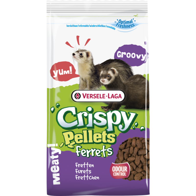 Crispy Pellets - Ferrets 700gr - Aliment en granulés, riches en protéines animales, pour furets 461510 Versele-Laga 5,30 € Or...