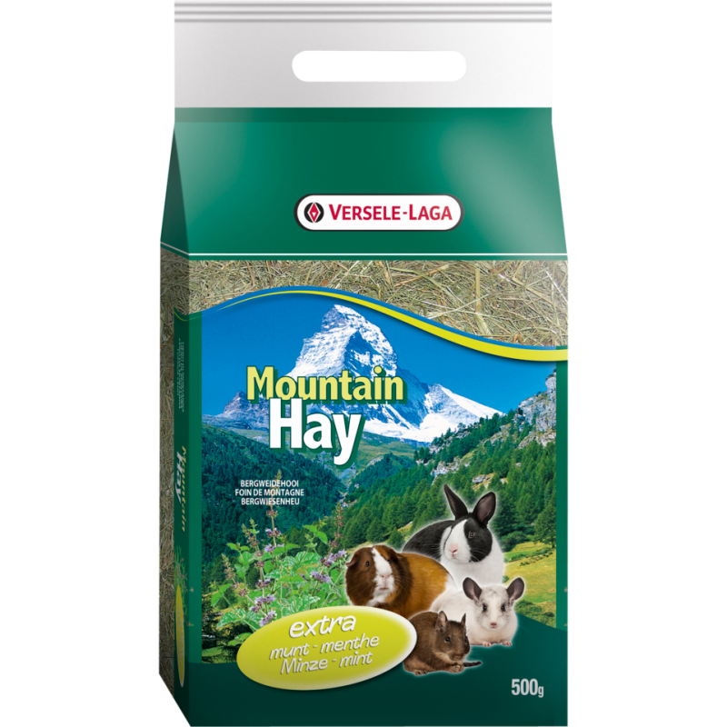 Versele-Laga Mountain Hay Mint 500gr - Foin de montagne à la menthe 424185 Versele-Laga 3,18 € Ornibird