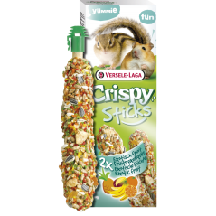 Crispy Sticks Hamsters-Ecureuils Fruits Exotiques 2 pcs 110gr - Sticks à ronger cuits au four 462070 Versele-Laga 2,95 € Orni...