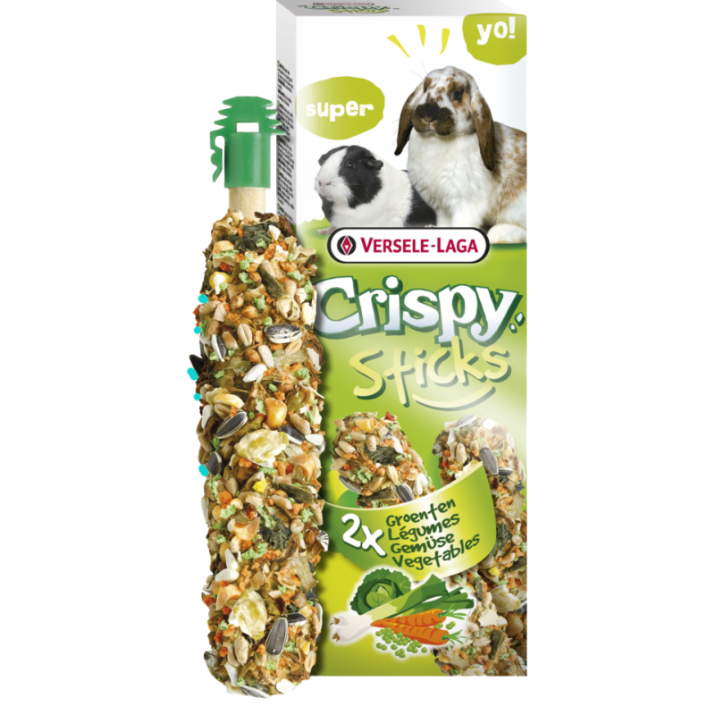 Crispy Sticks Lapins-Cobayes Légumes 2 pcs 110gr - Sticks à ronger cuits au four 462058 Versele-Laga 2,95 € Ornibird