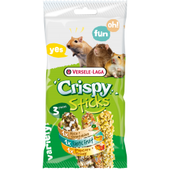 Crispy Sticks Omnivores Triple Variety Pack 160gr - Sticks à ronger cuits au four - trois goûts différents à 3,80 € - Versele...