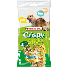 Crispy Sticks Omnivores Triple Variety Pack 160gr - Sticks à ronger cuits au four - trois goûts différents 462079 Versele-Lag...