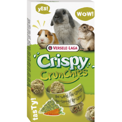 Crispy Crunchies Foin + carottes 75gr - Biscuits légers pour lapins et rongeurs 462091 Versele-Laga 2,80 € Ornibird