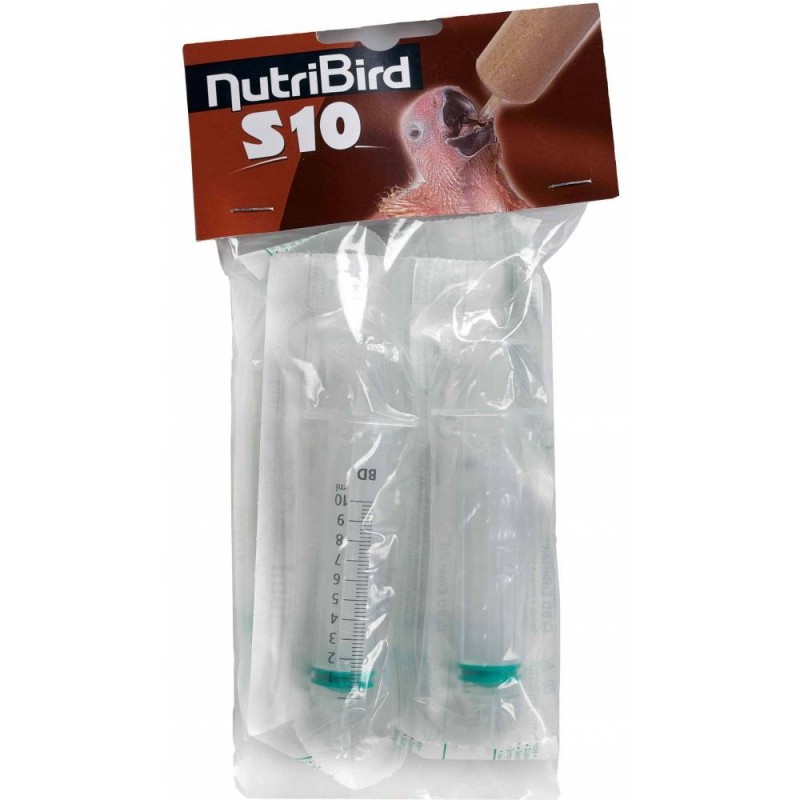 Nutribird S10 (4 pièces) 10ml - Seringues pour l'élevage à la main Nutribird S10 (4 pièces) 10ml - Seringues pour l'élevage à la main