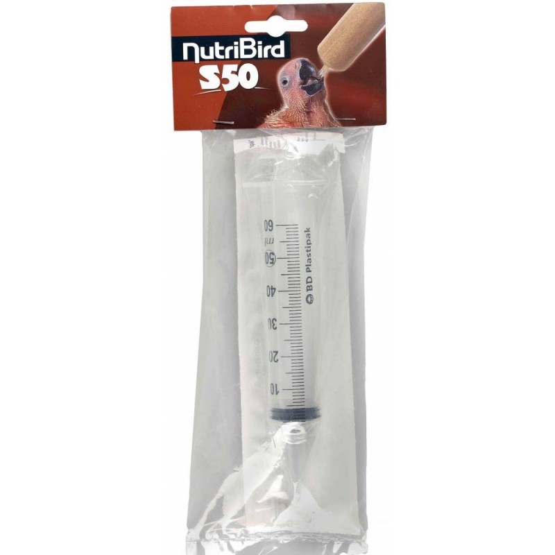 Nutribird S50 (1 pièces) 50ml - Seringues pour l'élevage à la main Nutribird S50 (1 pièces) 50ml - Seringues pour l'élevage à la main