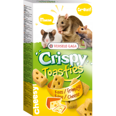 Crispy Toasties Fromage 150gr - Biscuits croustillants pour tous les petits mammifères à 3,40 € - Versele-Laga - 462019 - Crispy