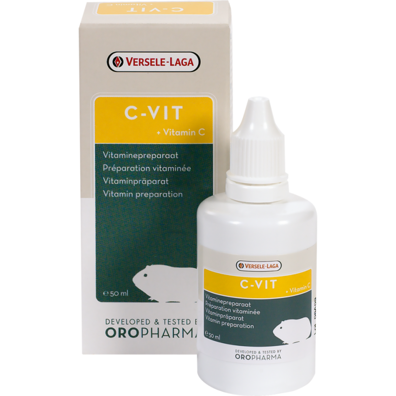 Oropharma C-Vit 50ml - Préparation multivitaminée avec extra vitamine C pour cobayes