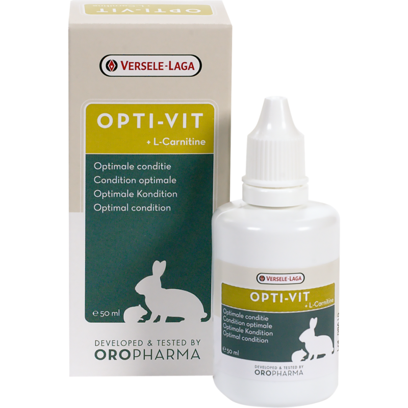 Oropharma Opti-Vit 50ml - Préparation multivitaminée pour tous les rongeurs et lapins