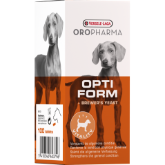 Oropharma Opti Form 100 tablettes - Supplément alimentaire à la levure de bière naturelle - chiens 460379 Versele-Laga 6,50 €...