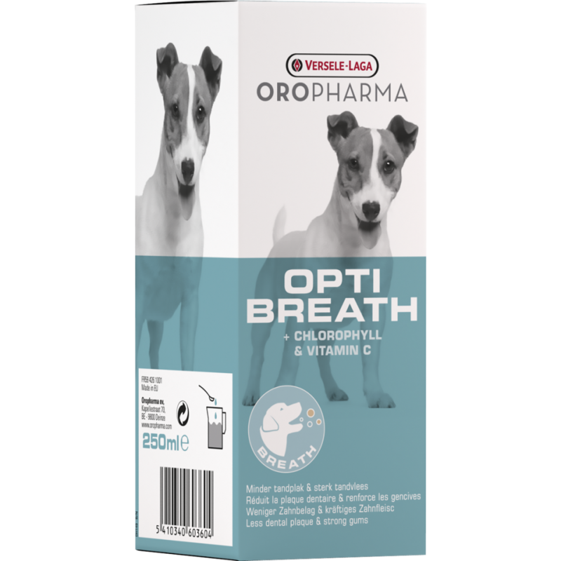 Oropharma Opti Breath 250ml - Lotion contre la mauvaise haleine - chiens 460360 Versele-Laga 9,95 € Ornibird