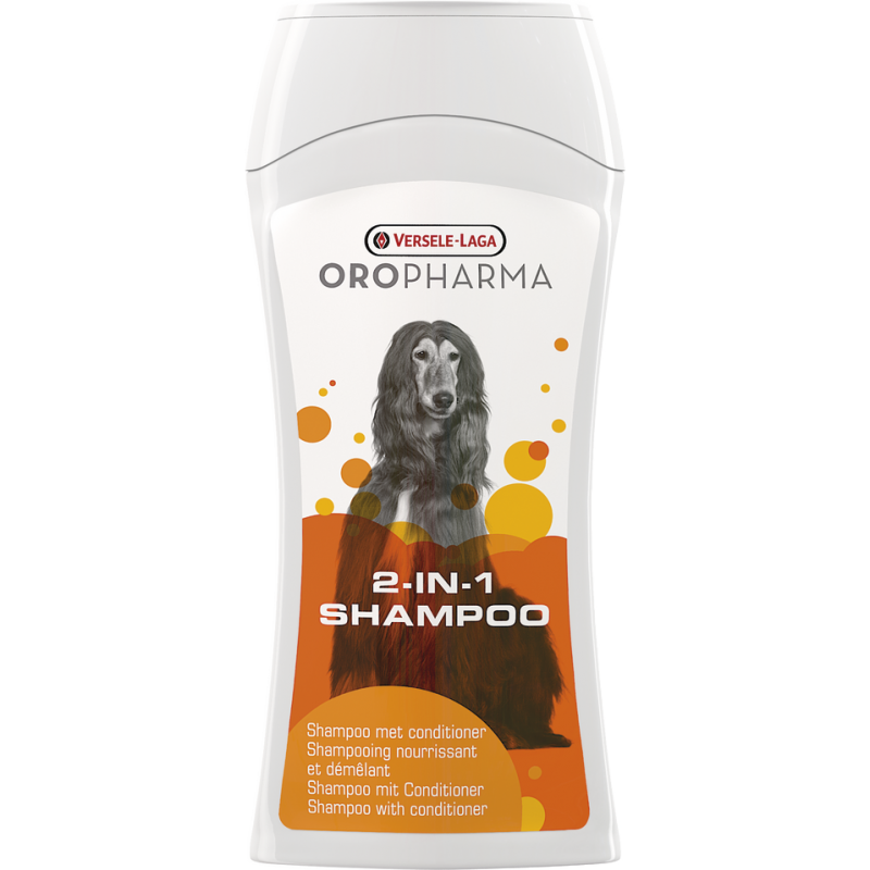 Oropharma Shampoo 2-in-1 250ml - Shampooing-soin et conditionnant pour poils longs - chiens Oropharma Shampoo 2-in-1 250ml - Shampooing-soin et conditionnant pour poils longs - chiens