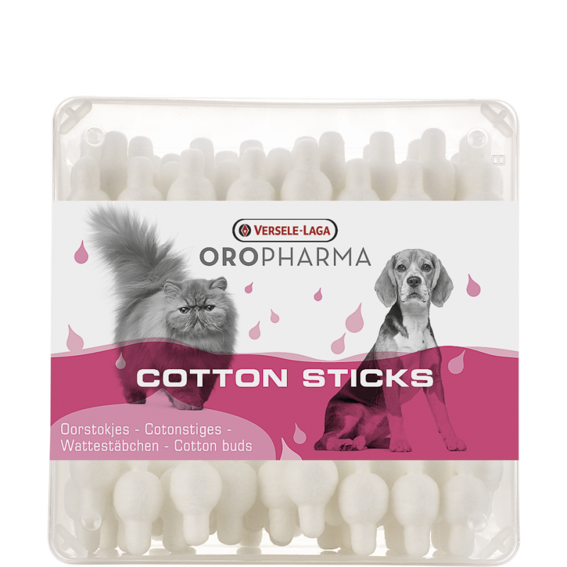 Oropharma Cotton Sticks 56 pièces - Bâtonnets ouatés pour les oreilles - chiens - chats 460572 Versele-Laga 4,85 € Ornibird