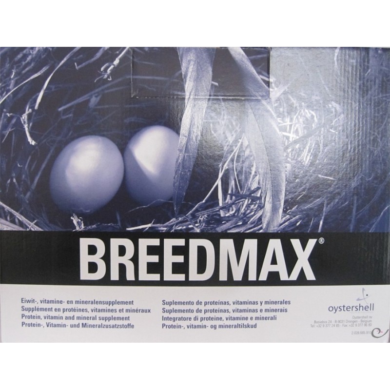 Breedmax (protein breeding) 3kg - Oystershell 24002 Artuvet 51,75 € Ornibird Breedmax (protein breeding) 3kg - Oystershell 24002 Artuvet 51,75 € Ornibird