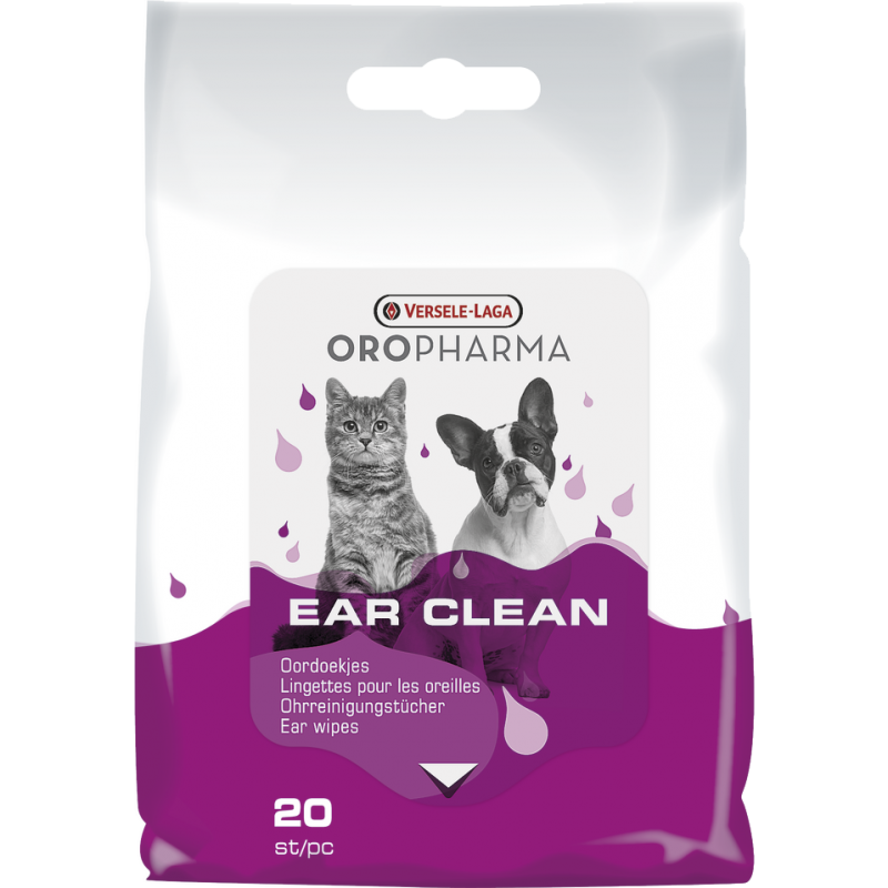 Oropharma Ear Clean 20 pièces - Lingettes humides pour les oreilles Oropharma Ear Clean 20 pièces - Lingettes humides pour les oreilles