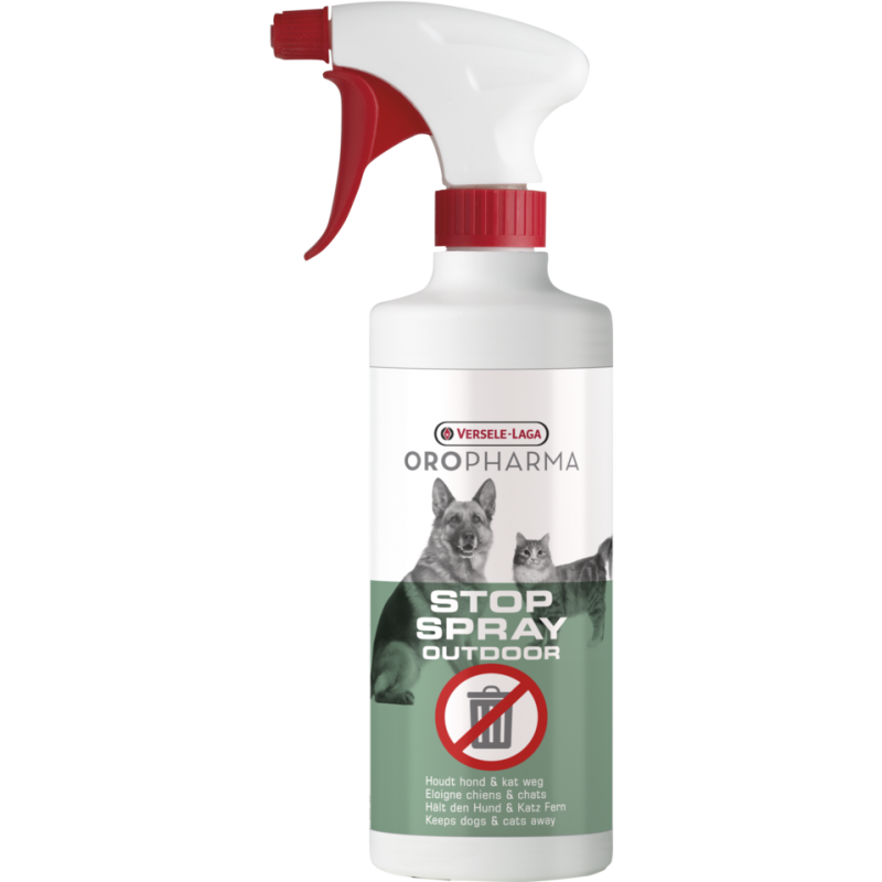 Oropharma Stop Outdoor 500ml - Spray pour éloigner les chiens et les chats - à l'extérieur Oropharma Stop Outdoor 500ml - Spray pour éloigner les chiens et les chats - à l'extérieur