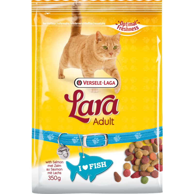 Lara Adult with Salmon 2kg - Croquettes délicieuses au saumon - chats adultes 441073 Versele-Laga 7,85 € Ornibird