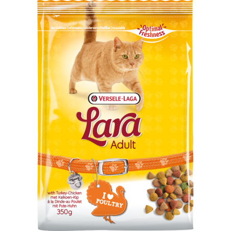 Lara Adult with Turkey-Chicken 10kg - Croquettes délicieuses avec dinde & poulet pour chats adultes à 29,95 € - Versele-Laga ...