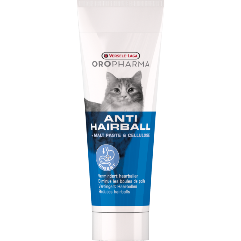 Oropharma Anti Hairball 100gr - Pâte à base de malt contre les boules de poils - chats Oropharma Anti Hairball 100gr - Pâte à base de malt contre les boules de poils - chats