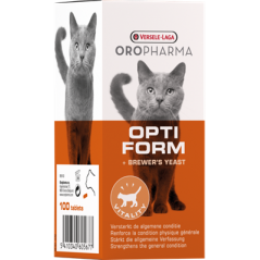Oropharma Opti Form 100 tablettes - Supplément alimentaire à la levure de bière naturelle - chats 460567 Versele-Laga 6,85 € ...