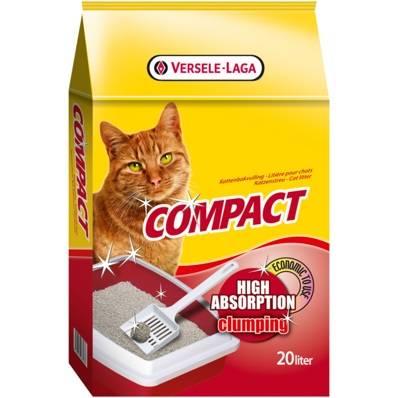 Versele-Laga Compact 20kg - Litière pour chats agglutinante, d'usag