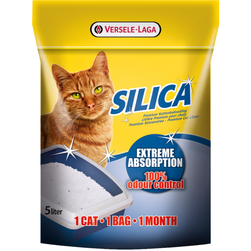 Versele-Laga Silica 5 l -Litière pour chats aux granulés ultra-absorbants 423080 Versele-Laga 7,85 € Ornibird