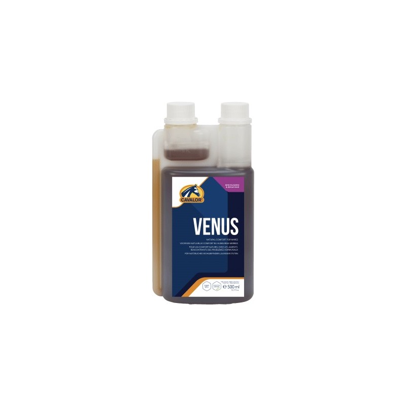 Cavalor Venus 500ml - Pour un confort naturel chez les juments ombrageuses Cavalor Venus 500ml - Pour un confort naturel chez les juments ombrageuses