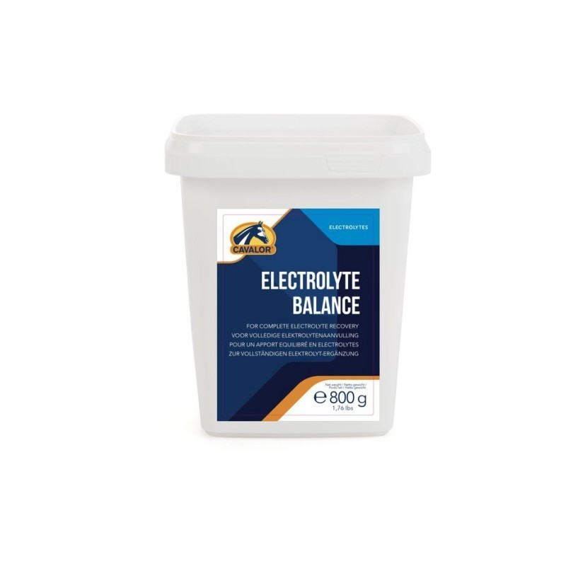 Cavalor Electrolyte Balance 800gr - Pour rééquilibrer le niveau d'électrolytes Cavalor Electrolyte Balance 800gr - Pour rééquilibrer le niveau d'électrolytes