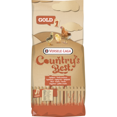 Country's Best GOLD 1 Crumble 20kg - Miettes démarrage, 10 premières semaines, avec coccidiostatique 451006 Versele-Laga 15,0...