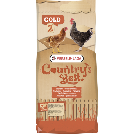Country's Best GOLD 2 Mash 20kg - Farine croissance, de la 11ème semaine jusqu'à la ponte 1er oeuf à 14,50 € - Versele-Laga -...