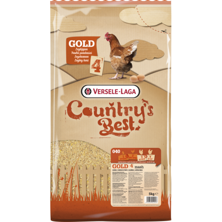 Country's Best GOLD 4 Mash 5kg - Farine de ponte à partir du premier oeuf à 5,65 € - Versele-Laga - 451204 - Country's Best