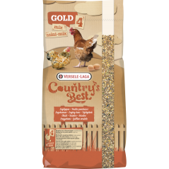 Country's Best GOLD 4 MINI Mix 20kg - Mélange de céréales avec granulé de ponte 2 mm, poules naines 451010 Versele-Laga 12,90...