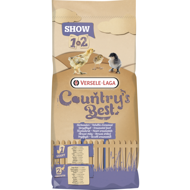 Country's Best SHOW 2 Pellet 20kg - Granulé (2mm) de croissance de 7 à 12 semaines 451028 Versele-Laga 16,85 € Ornibird Country's Best SHOW 2 Pellet 20kg - Granulé (2mm) de croissance de 7 à 12 semaines 451028 Versele-Laga 16,85 € Ornibird