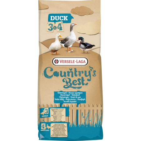 Country's Best DUCK 3 Pellet 20kg - Granulé (2mm) d'entretien oiseaux aquatiques dès 13ème sem. à 16,45 € - Versele-Laga - 45...