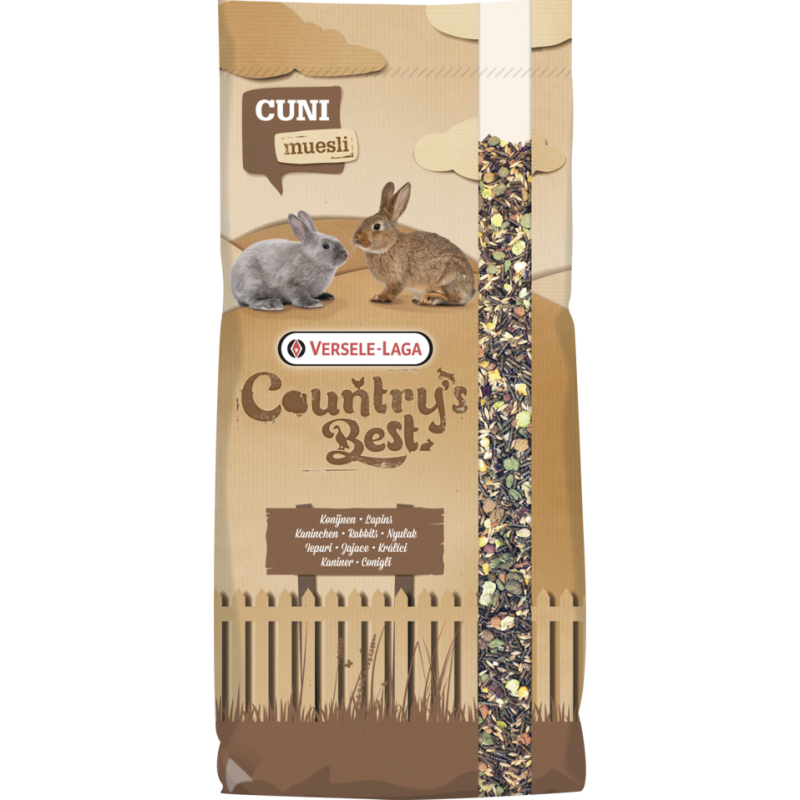Country's Best CUNI FIT Muesli 20kg - Mélange très varié de granulés, de flocons et de graines Country's Best CUNI FIT Muesli 20kg - Mélange très varié de granulés, de flocons et de graines