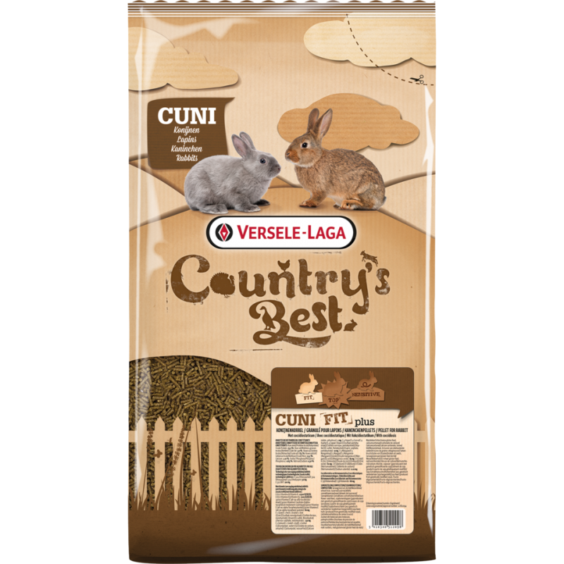 Country's Best CUNI FIT Plus 5kg - Granulé équilibré et riche en fibres, avec un coccidiostatique 451209 Versele-Laga 5,40 € ...