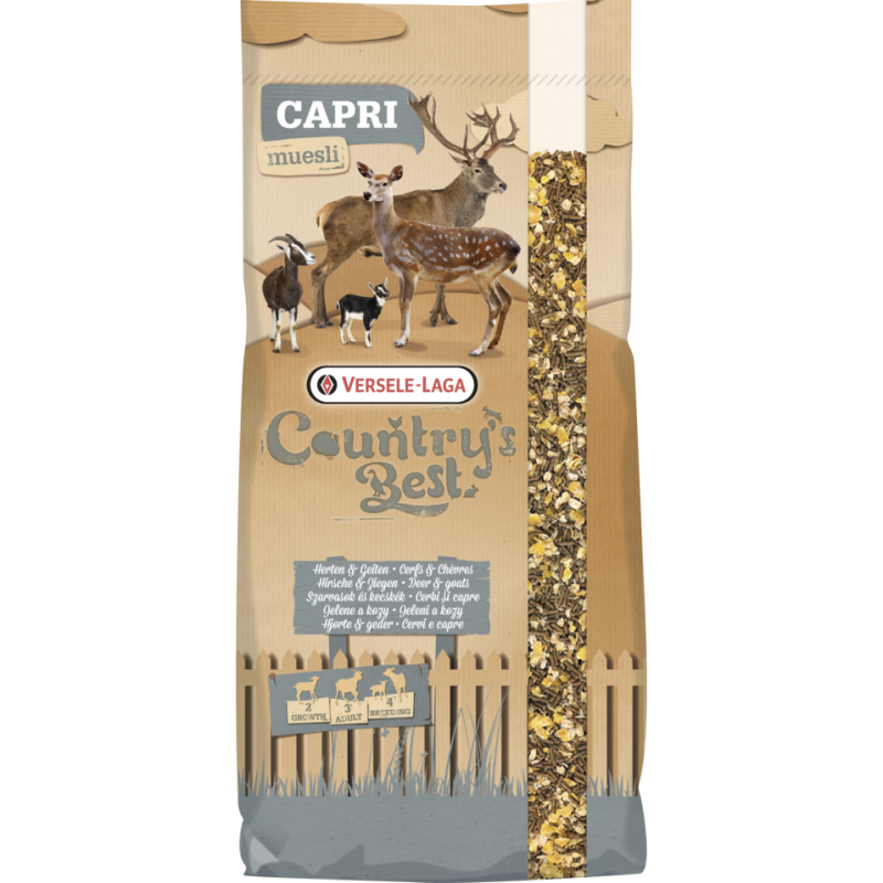 Country's Best CAPRIMASH 3 & 4 Muesli 20kg - Mélange d'entretien & élevage: granulés, flocons de maïs & d'orge 451049 Versele...