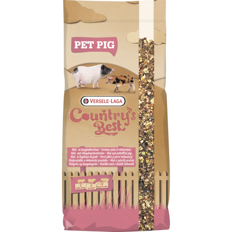 Country's Best PET PIG Muesli 17kg - Mélange floconné pour cochons nains et vietnamiens 451222 Versele-Laga 17,40 € Ornibird