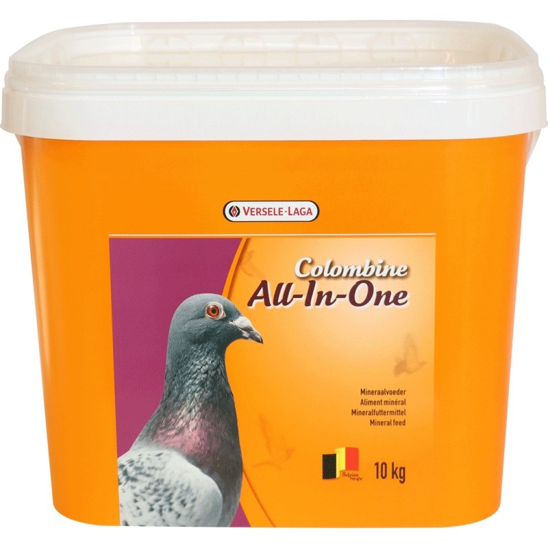 Colombine All-In-One 10kg - Mélange de minéraux, de vitamines et de grit Colombine All-In-One 10kg - Mélange de minéraux, de vitamines et de grit