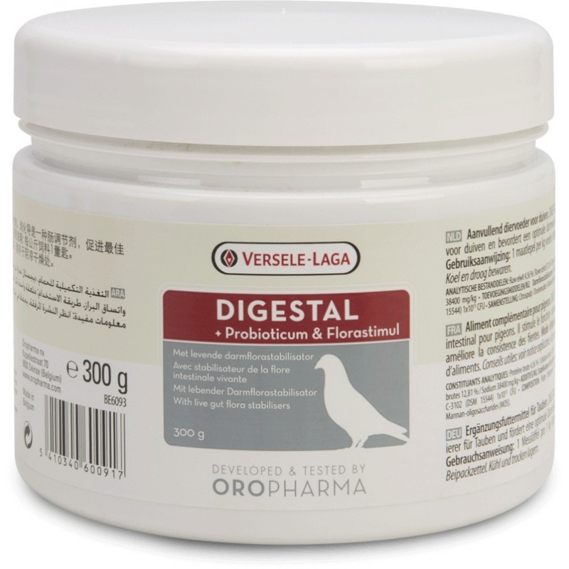 Oropharma Digestal 300gr - Conditionnant intestinal enrichi de probiotiques - pigeons 460091 Versele-Laga 17,70 € Ornibird