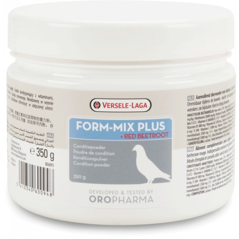 Oropharma Form-Mix Plus 350gr - Poudre de condition à la betterave rouge - pigeons 460094 Versele-Laga 19,10 € Ornibird